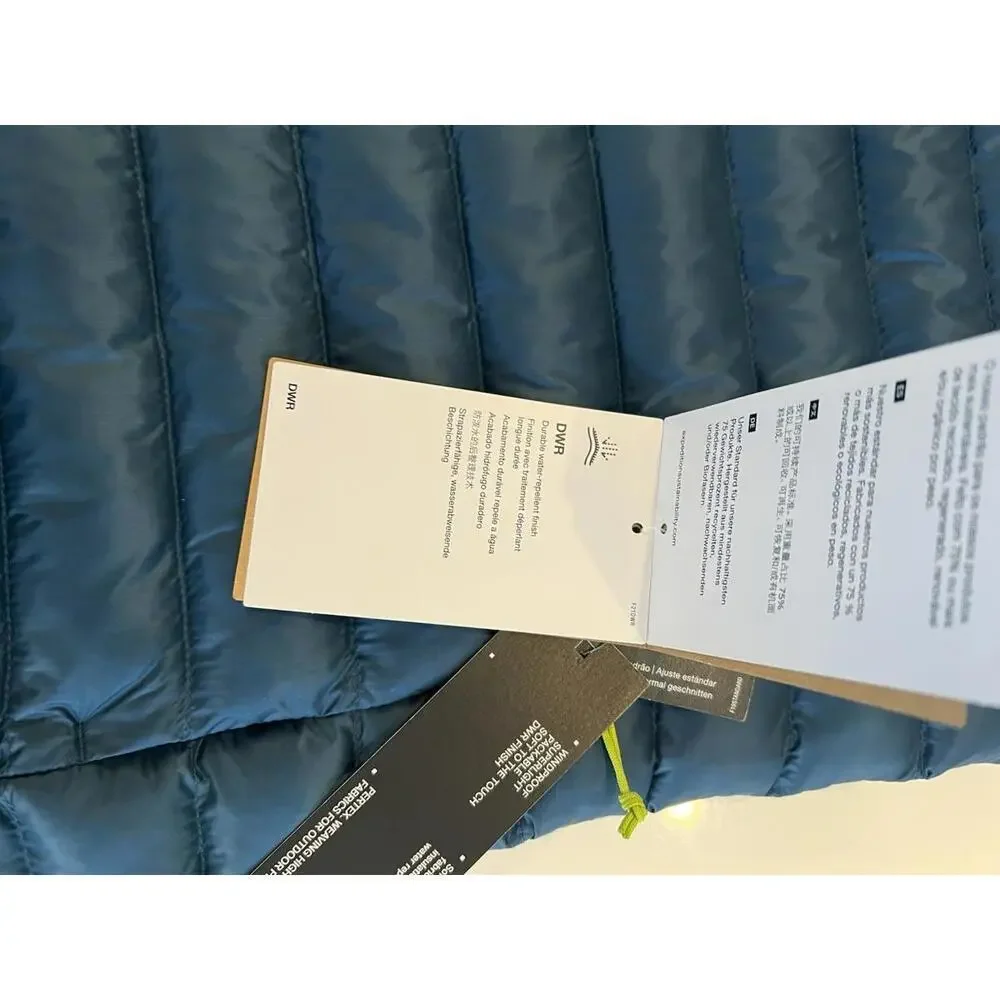 $180 The North Face Terra Peak Insulated Hiking Camping Vest Petrol Blue XL